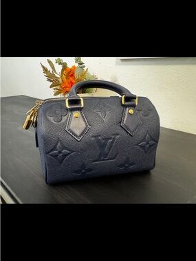 Louis Vuitton Navy speedy
 Gold Hardware